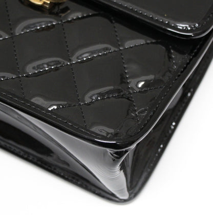 CHANEL Matelassé Coco Flap 2-Way Bag Black Size ONE SIZE