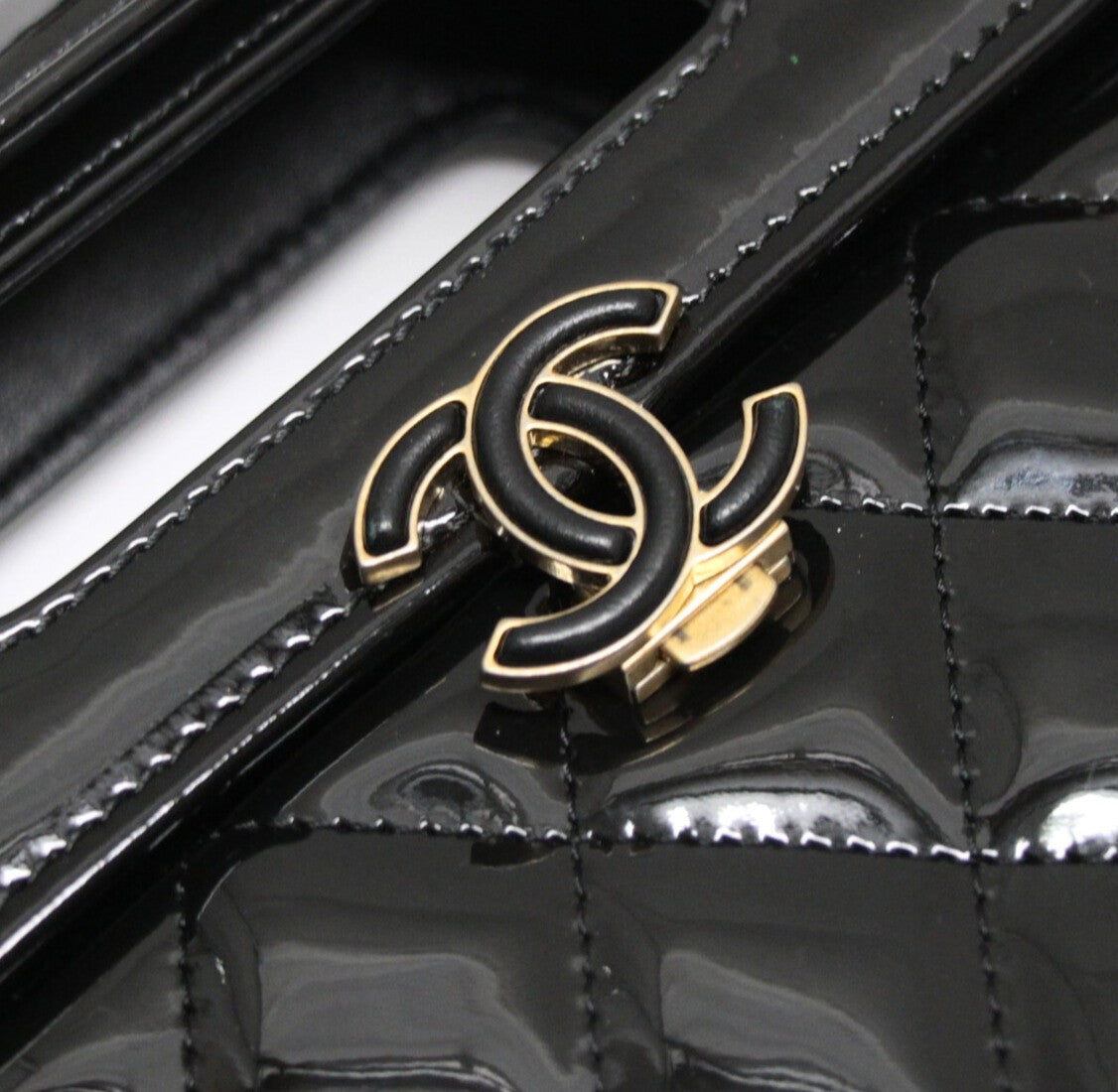 CHANEL Matelassé Coco Flap 2-Way Bag Black Size ONE SIZE