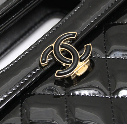 CHANEL Matelassé Coco Flap 2-Way Bag Black Size ONE SIZE
