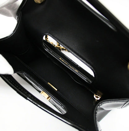 CHANEL Matelassé Coco Flap 2-Way Bag Black Size ONE SIZE