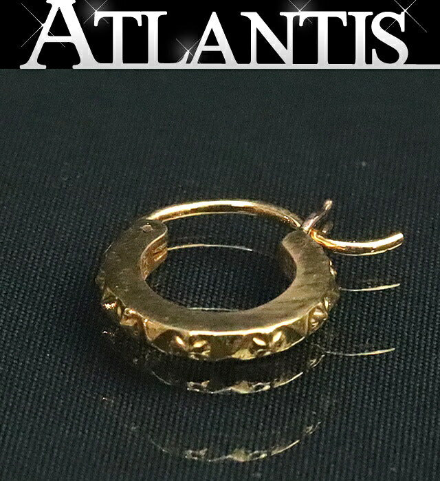 CHROME HEARTS 22K TFP Plus Gold Hoop Earring Size ONE SIZE