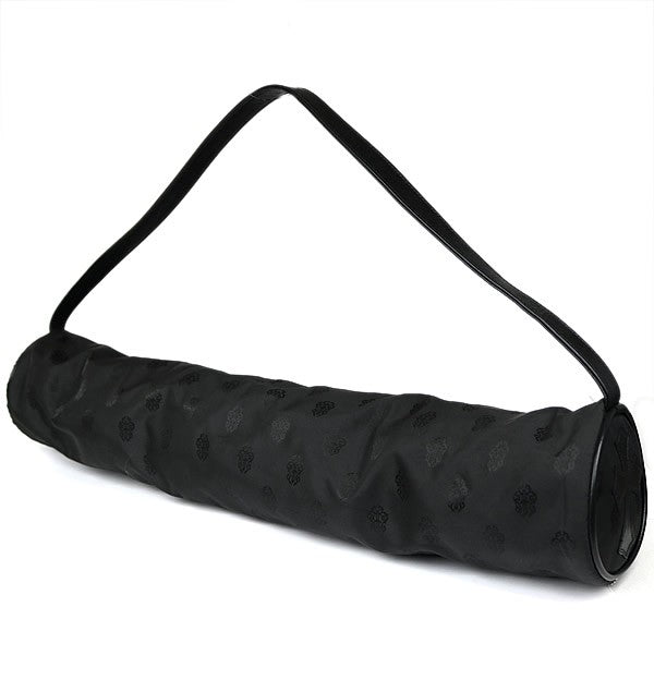 CHROME HEARTS Leather Vine Dagger Yoga Mat Case Black