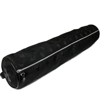 CHROME HEARTS Leather Vine Dagger Yoga Mat Case Black