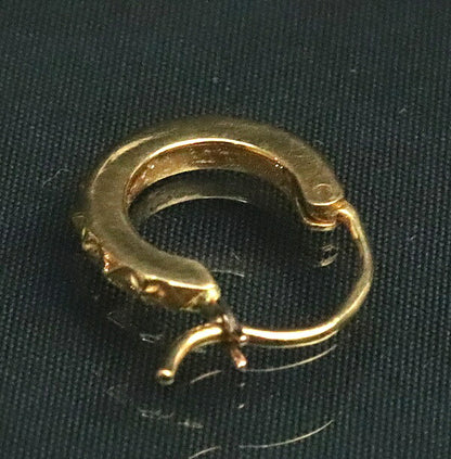 CHROME HEARTS 22K TFP Plus Gold Hoop Earring Size ONE SIZE