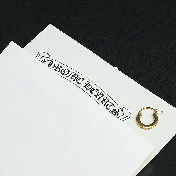 CHROME HEARTS 22K TFP Plus Gold Hoop Earring Size ONE SIZE