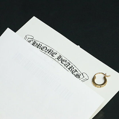 CHROME HEARTS 22K TFP Plus Gold Hoop Earring Size ONE SIZE