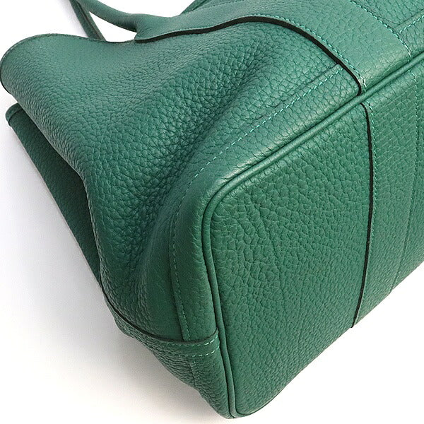 HERMES Garden Party PM Handbag Malachite Size ONE SIZE