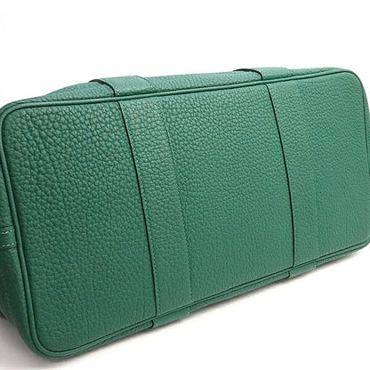 HERMES Garden Party PM Handbag Malachite Size ONE SIZE