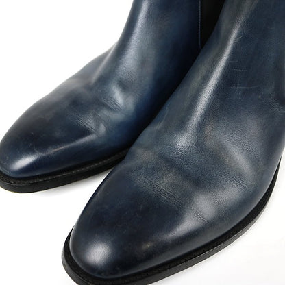 Dior Leather Side Gore Boots Navy Size EU 40