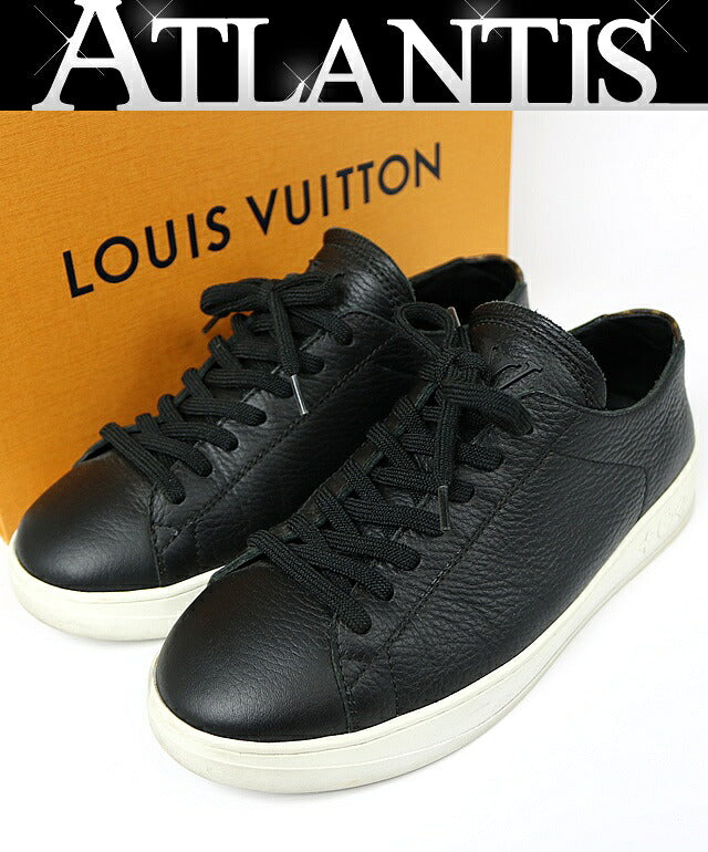 Louis Vuitton Resort Line Leather Sneakers Black Size 7