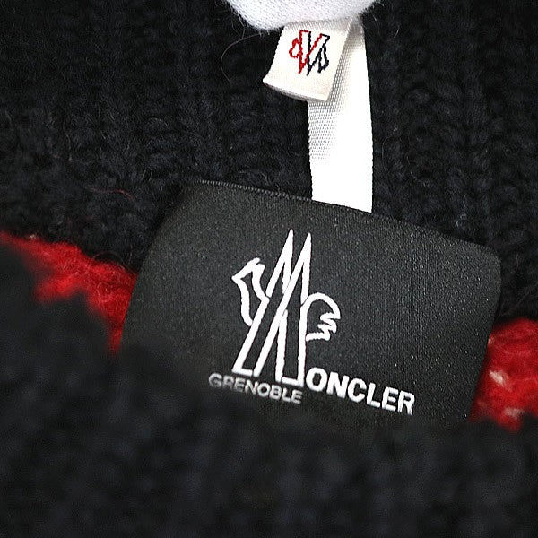 MONCLER Nordic Long Sleeve Knit Sweater White Multi Size S