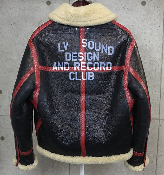 Louis Vuitton Shearling Python Trim Jacket Brown Size M