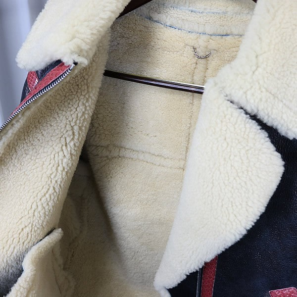 Louis Vuitton Shearling Python Trim Jacket Brown Size M