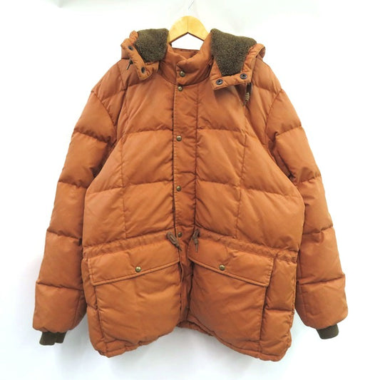 RRL Brinklow Quilted Hooded Jacket Orange Size XXL