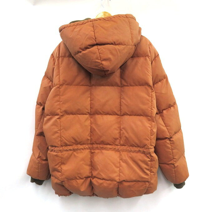 RRL Brinklow Quilted Hooded Jacket Orange Size XXL