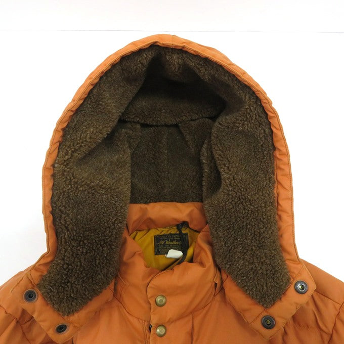 RRL Brinklow Quilted Hooded Jacket Orange Size XXL