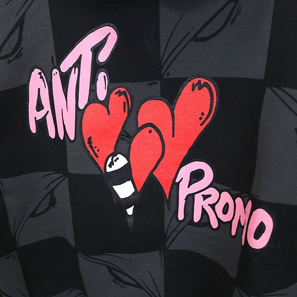 ANTI PROMO Matty Boy 99 Eyes Flame Hoodie Black/Grey Size
