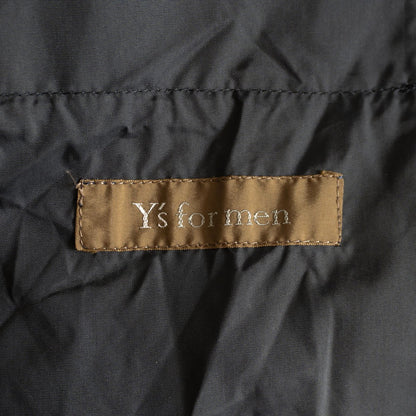 Y's for Men 90S Wool Nylon Short Coat Blue Size XXL