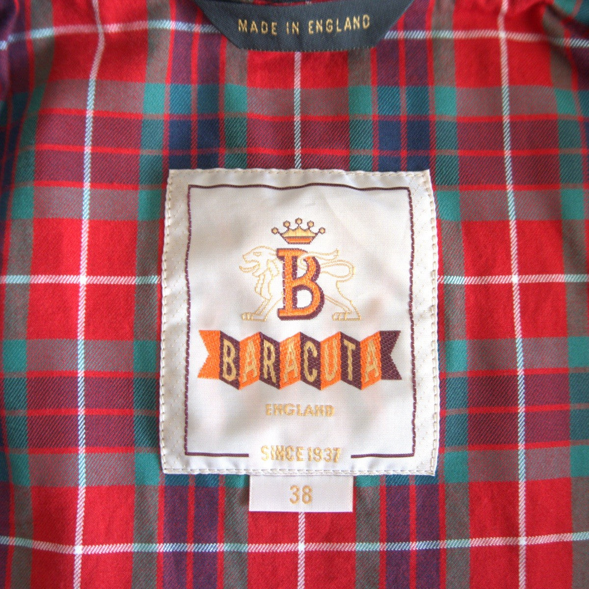 Baracuta G9 Harrington Jacket Black Size 38