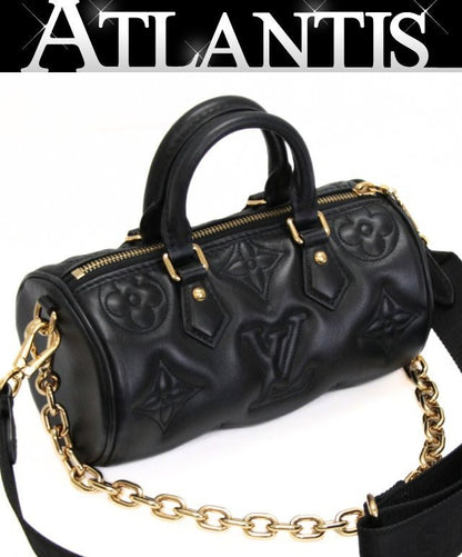 Louis Vuitton Papillon BB Bubblegram Bag Black Size ONE SIZE