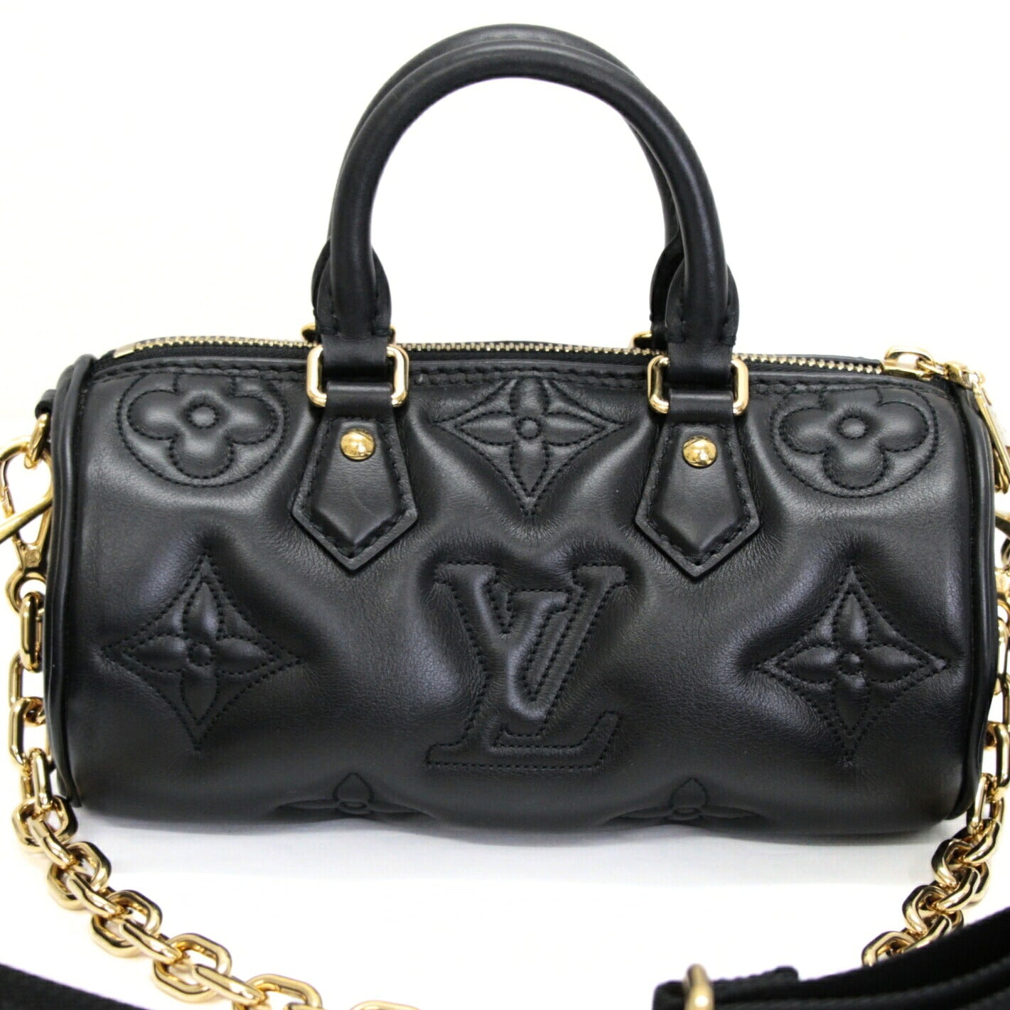 Louis Vuitton Papillon BB Bubblegram Bag Black Size ONE SIZE