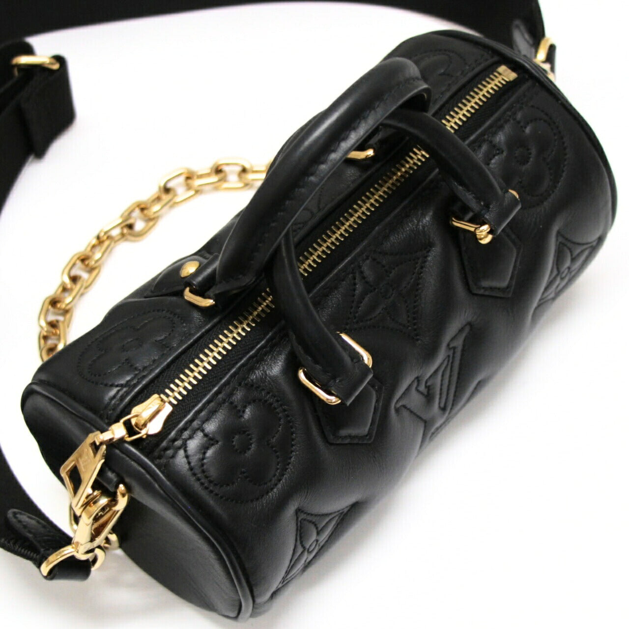 Louis Vuitton Papillon BB Bubblegram Bag Black Size ONE SIZE