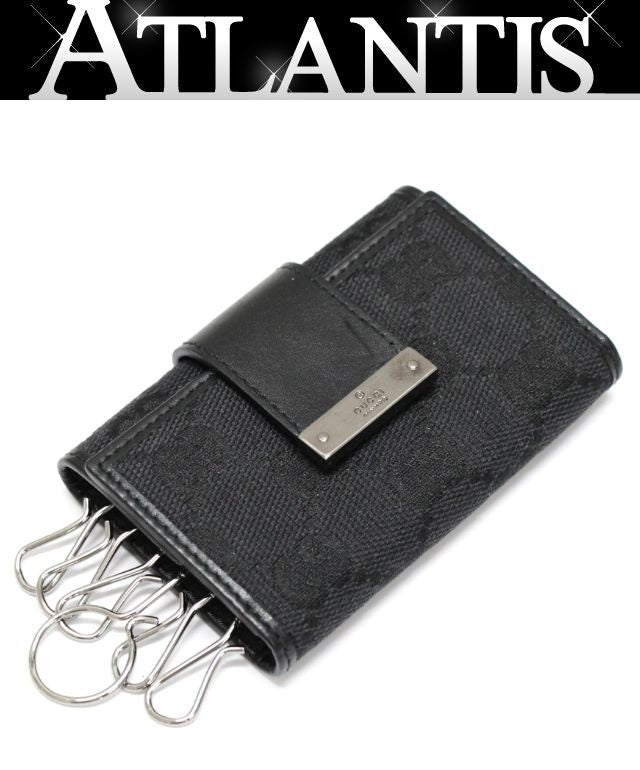 GUCCI GG Canvas 6-Key Case Black