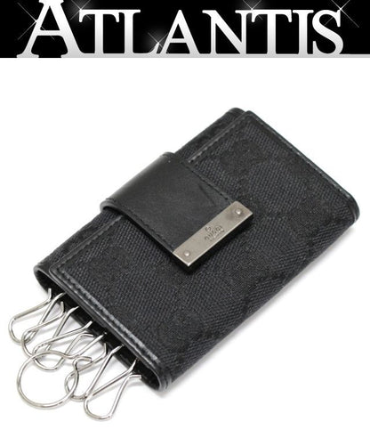 GUCCI GG Canvas 6-Key Case Black