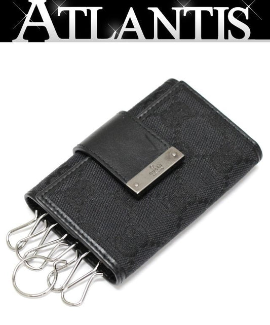 GUCCI GG Canvas 6-Key Case Black