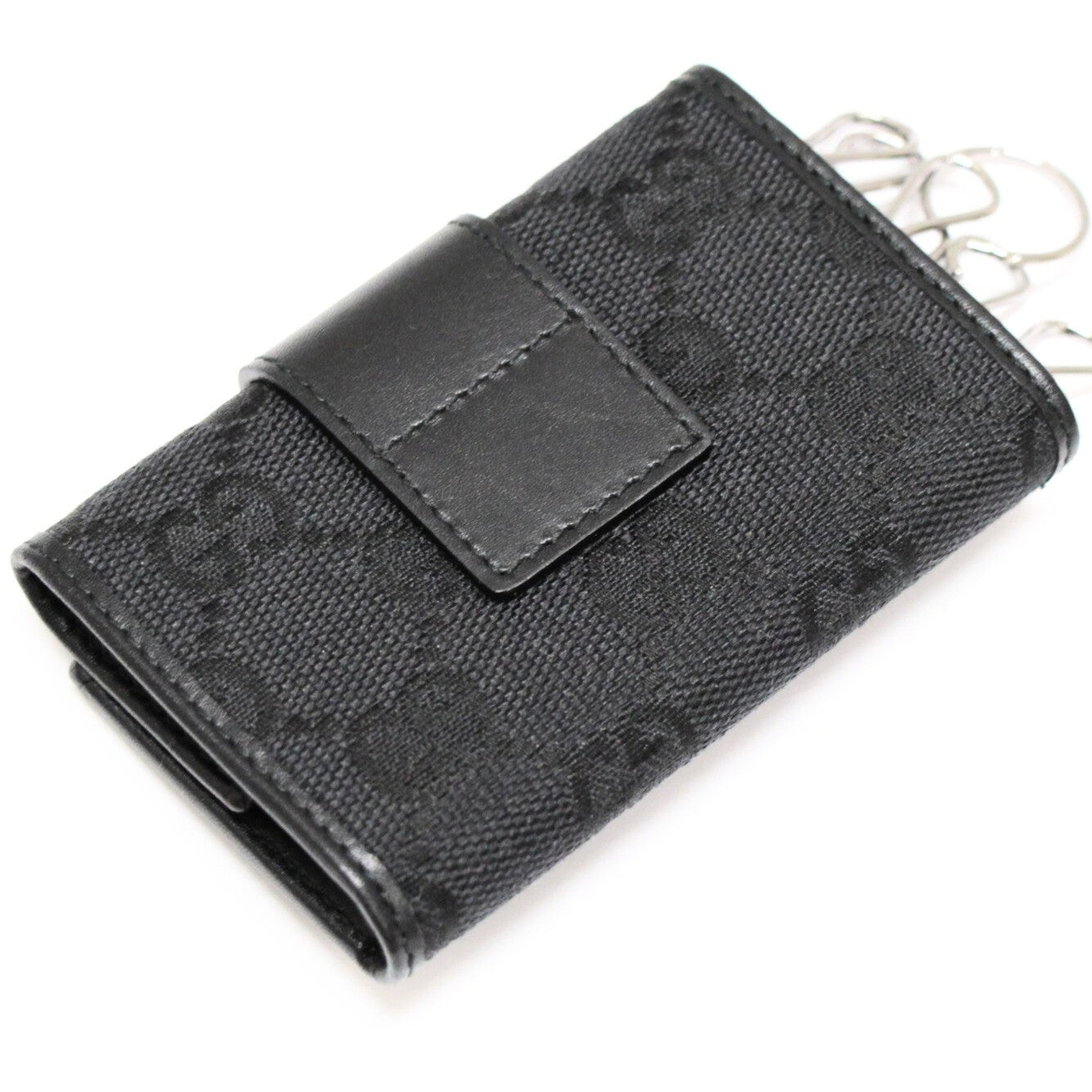 GUCCI GG Canvas 6-Key Case Black