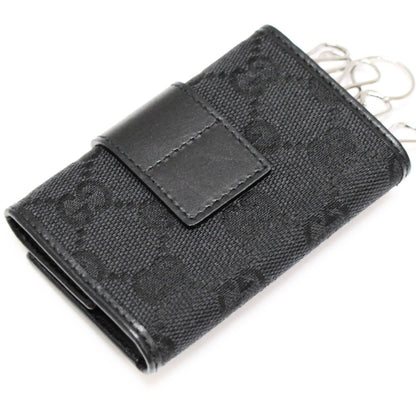GUCCI GG Canvas 6-Key Case Black