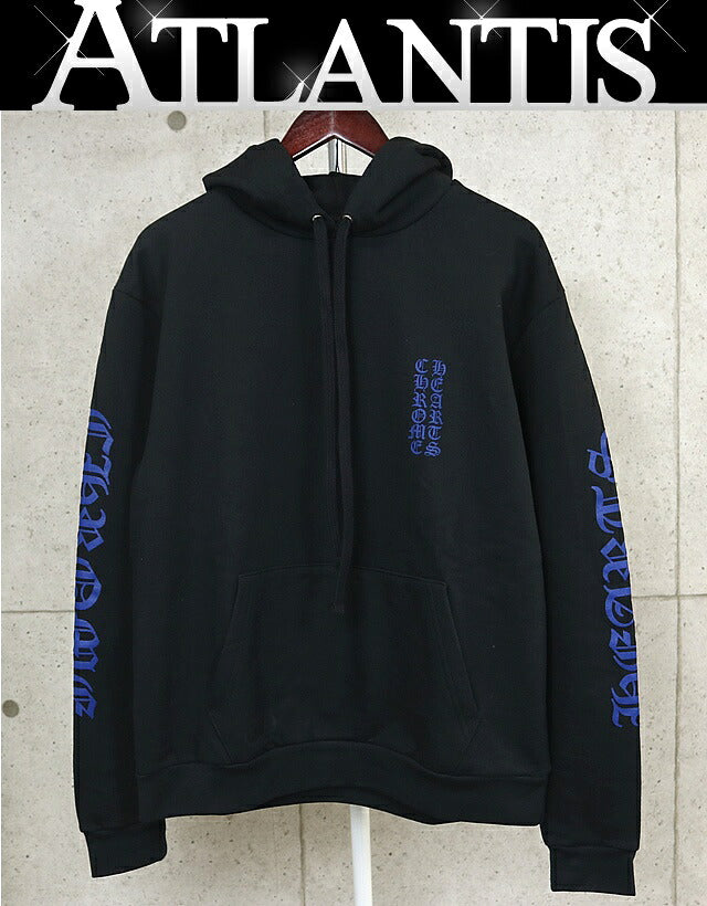 CHROME HEARTS Old English Logo Cotton Hoodie Size S