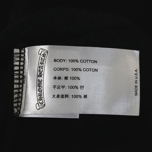 CHROME HEARTS Old English Logo Cotton Hoodie Size S