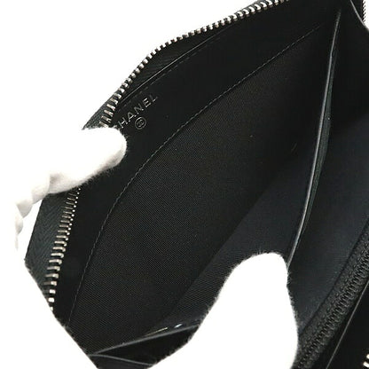 CHANEL Matelasse Caviar Skin Round Zip Wallet Size ONE SIZE