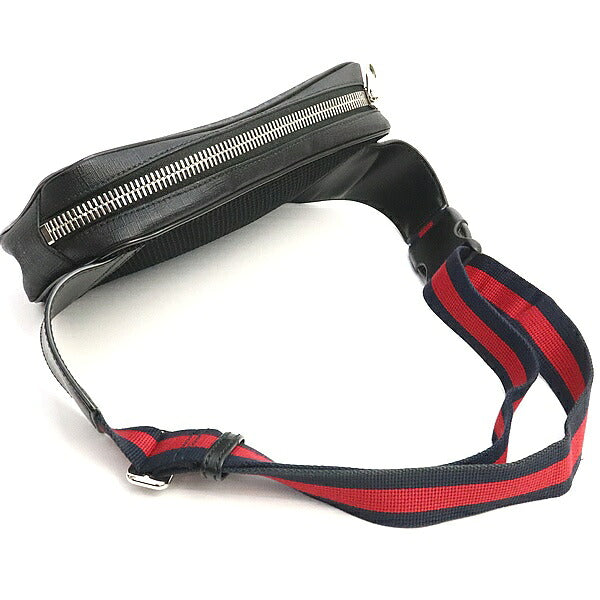 GUCCI GG Supreme Leather PVC Waist Bag Size ONE SIZE Black
