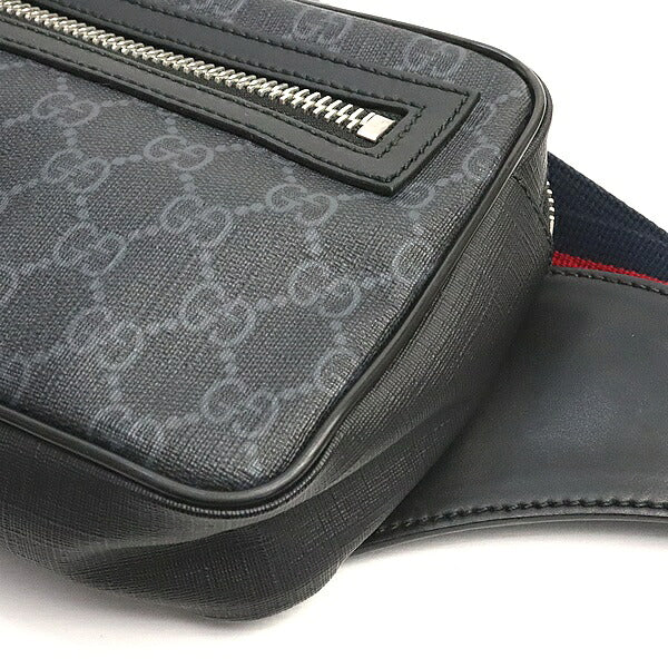 GUCCI GG Supreme Leather PVC Waist Bag Size ONE SIZE Black