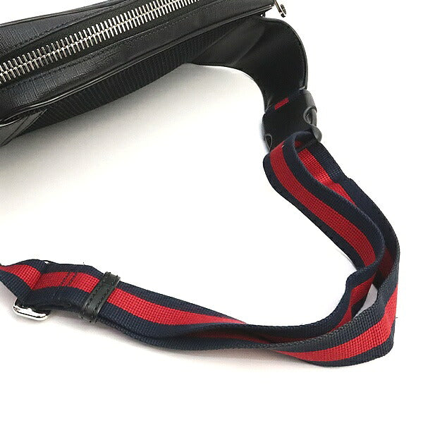 GUCCI GG Supreme Leather PVC Waist Bag Size ONE SIZE Black