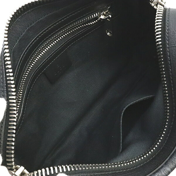 GUCCI GG Supreme Leather PVC Waist Bag Size ONE SIZE Black