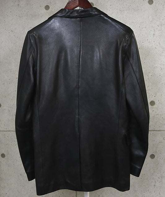 CHROME HEARTS Cross Button Leather 2B Tailored Jkt Size M