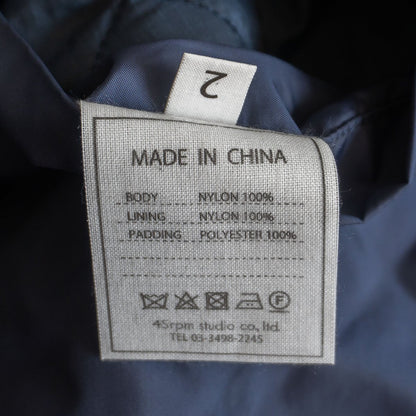 45R Nylon Quilted 908 Coat Navy Size M