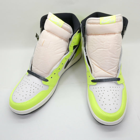 NIKE AIR JORDAN 1 Retro High OG Volt/Visionaire Sneakers Size 30.0