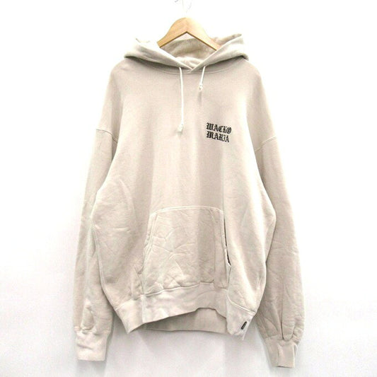 WACKO MARIA 26SS Washed Pullover Hoodie Ivory Size XL