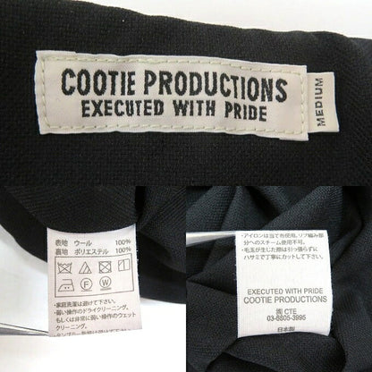 COOTIE PRODUCTIONS Wool Saxony Track Jacket Black Size M