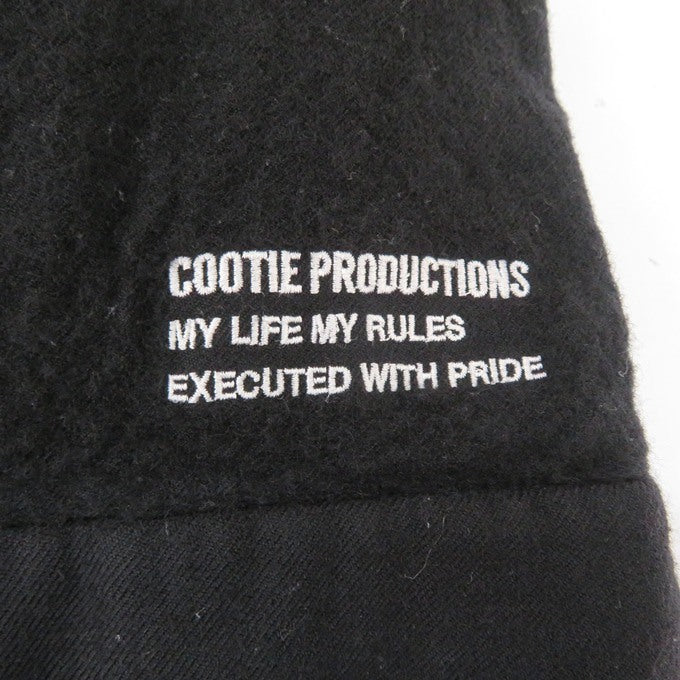 COOTIE PRODUCTIONS Wool Saxony Track Jacket Black Size M