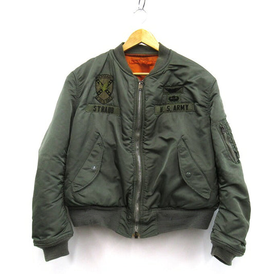 US ARMY 1972 Alpha MA-1 Flight Bomber Khaki Size L