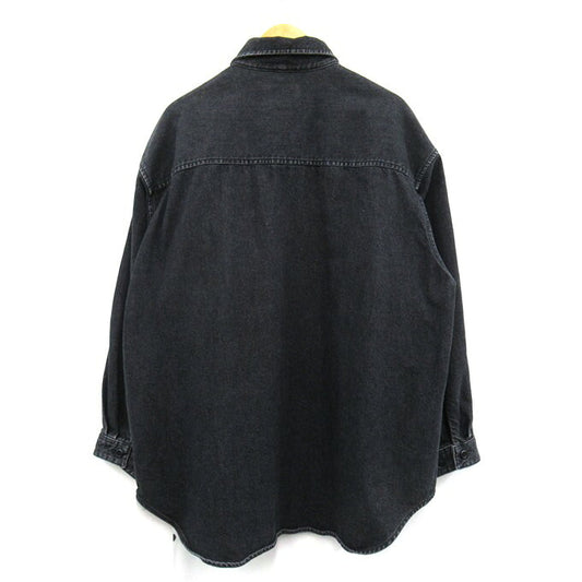 WTAPS 22AW WCPO Cotton Denim Shirt Jacket Black Size 01
