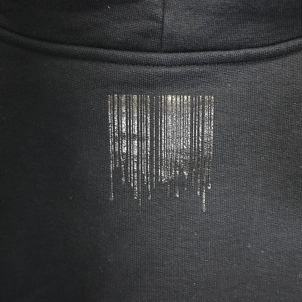 VETEMENTS Barcode Cotton Blend Hoodie Black Size XL