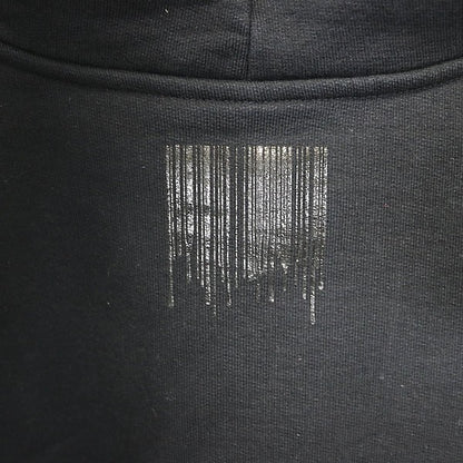 VETEMENTS Barcode Cotton Blend Hoodie Black Size XL