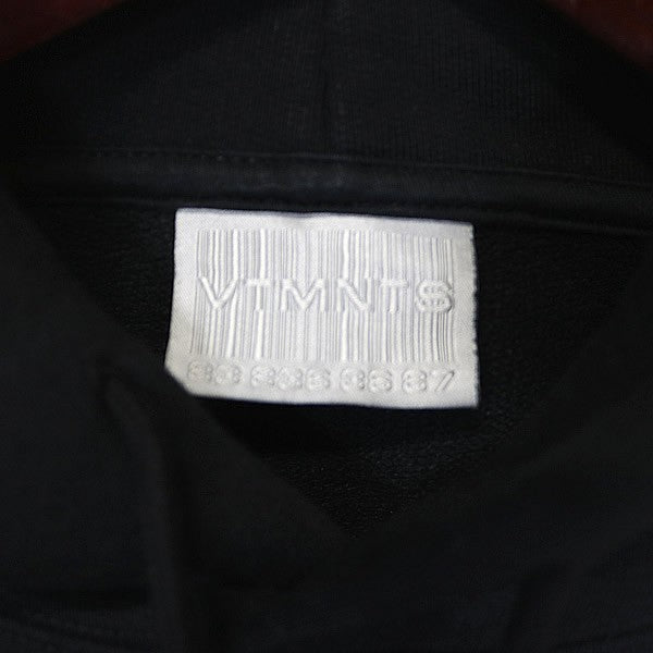 VETEMENTS Barcode Cotton Blend Hoodie Black Size XL