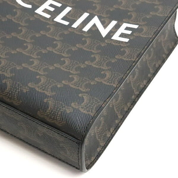 CELINE Triomphe Mini Vertical Cabas Bag Brown Size ONE SIZE